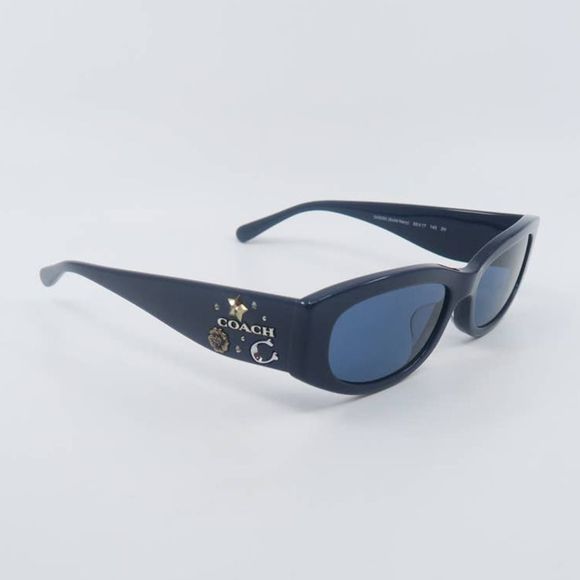 COACH HC8302BU 5480/55 New Dark Navy/Navy Authentic Women's Sunglasses - Picture 4 of 9